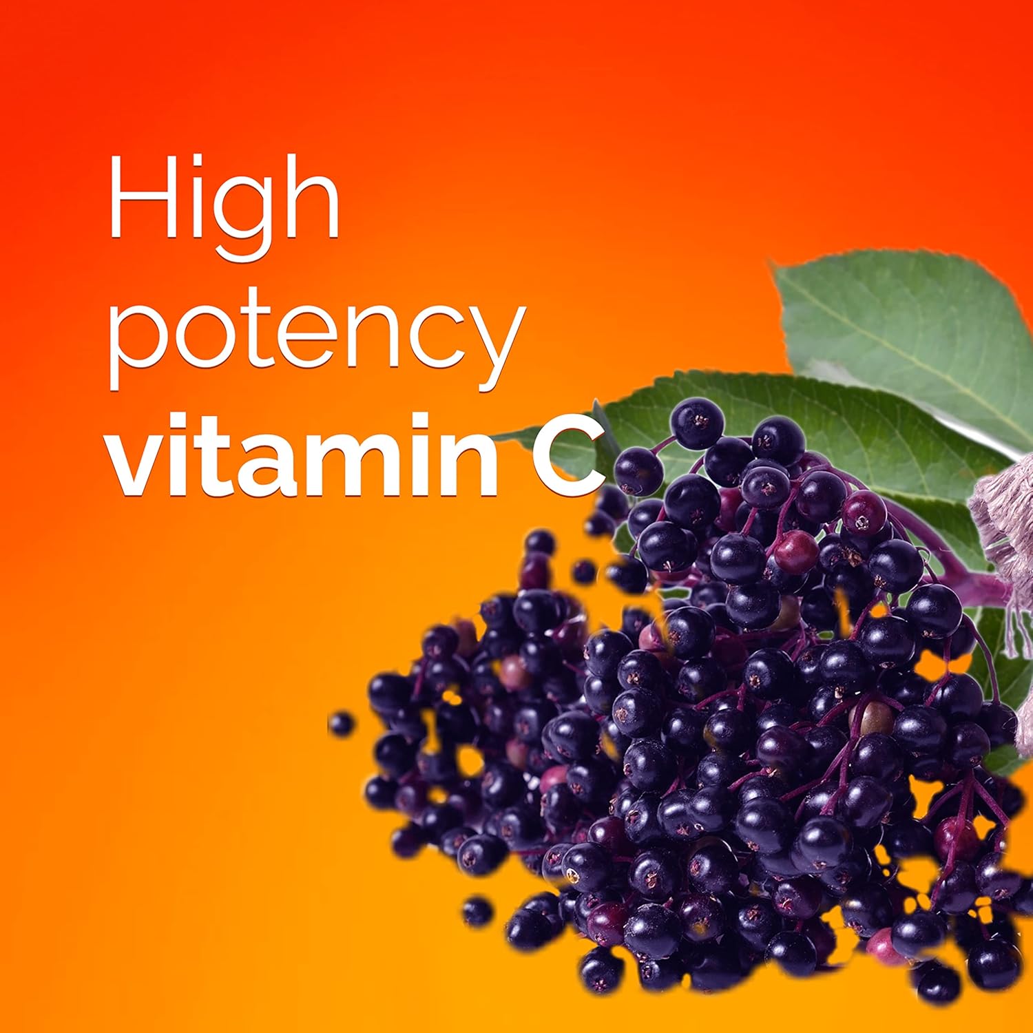 Elderberry Immune Support Fizzy Drink Mix with High Potency Vitamin C - 18 Count