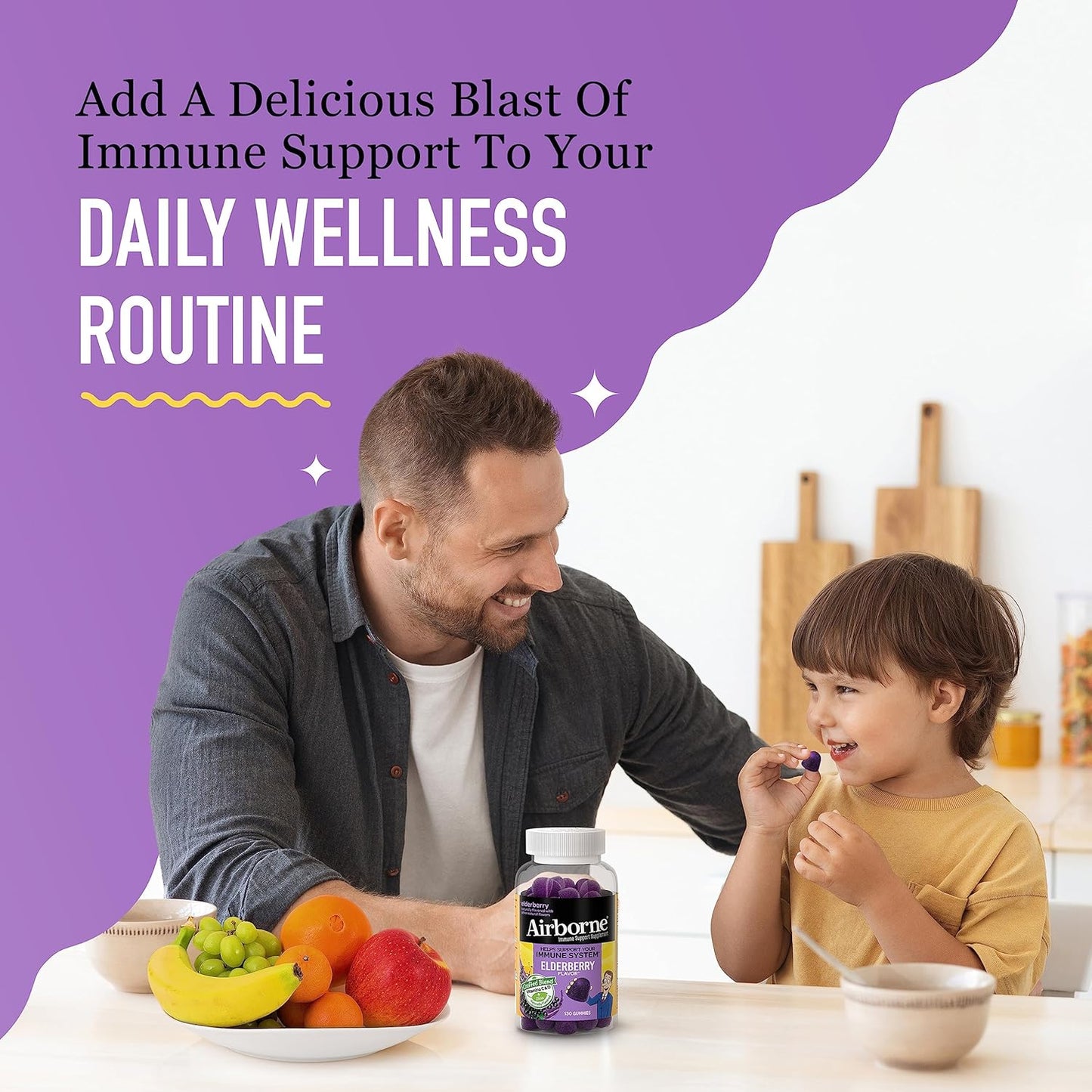 Elderberry + Zinc & Vitamin C Immune Support Gummies for Adults - 130 Gummies, Elderberry Flavor - Antioxidant Vitamins D & E