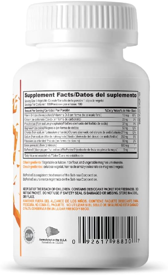 Electrolyte Max Dietary Supplement for Endurance & Recovery - Non-GMO Formula - 100 Vegetable Capsules