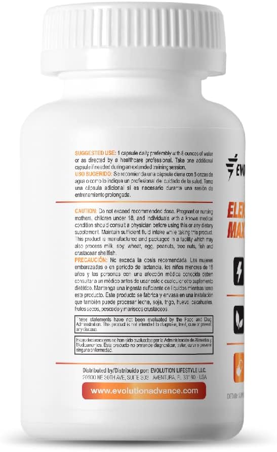Electrolyte Max Dietary Supplement for Endurance & Recovery - Non-GMO Formula - 100 Vegetable Capsules