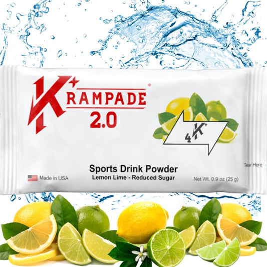 Electrolyte Powder Supplement with 50mg Magnesium and 4000mg Potassium for Instant Cramp Relief and Hydration - 4X More Effective Than Coconut Water