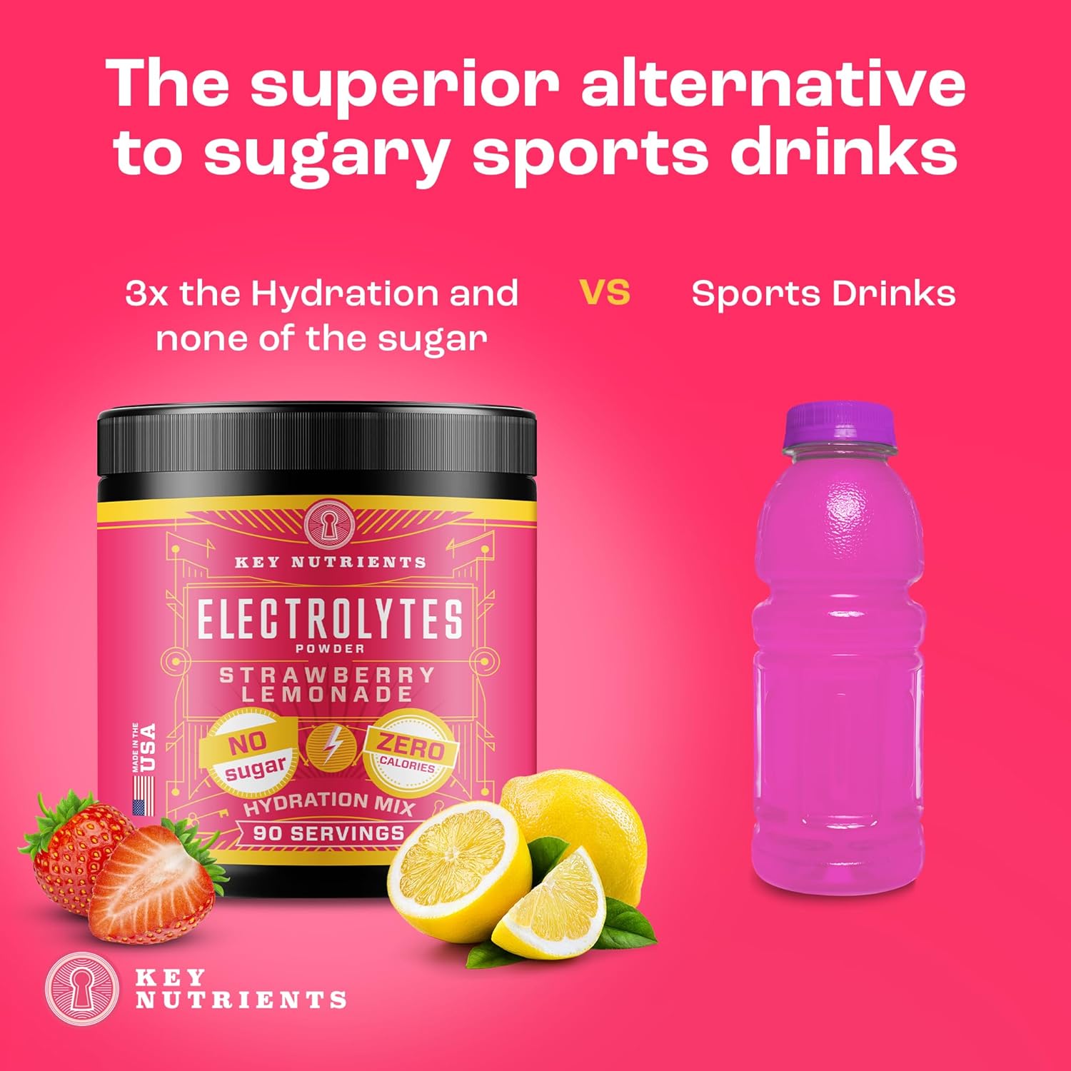 Electrolyte Power Duo: Tropical Peach Mango & Strawberry Lemonade - Hydration & Endurance, 180 Servings