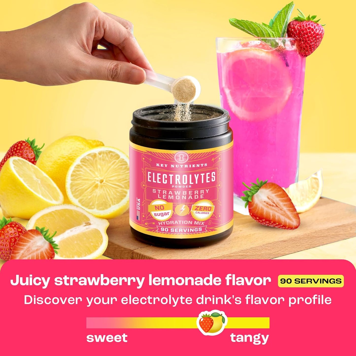 Electrolyte Power Duo: Tropical Peach Mango & Strawberry Lemonade - Hydration & Endurance, 180 Servings