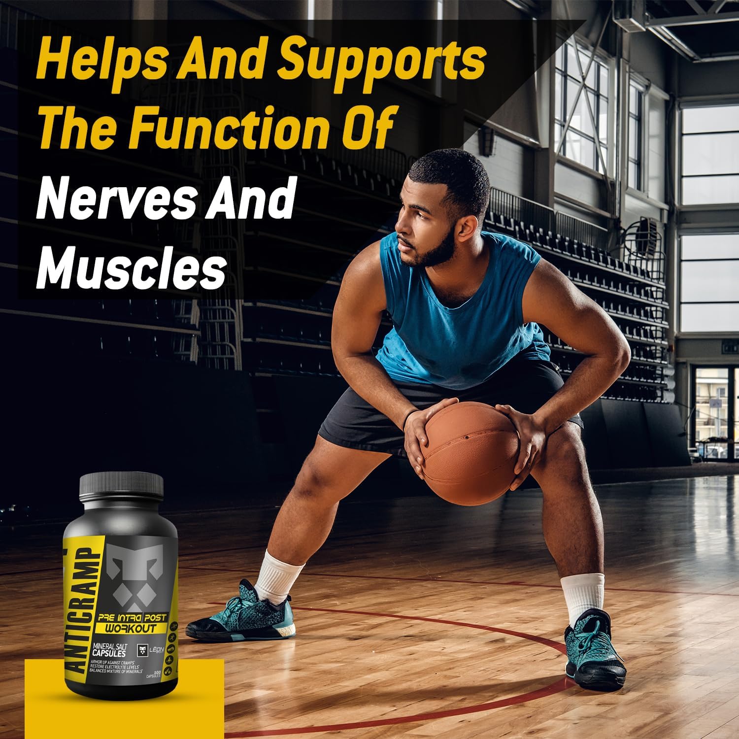 Electrolyte Tablets for Runners - Salt Pills with Sodium for Hydration - Gluten-Free Sport Supplement - 100 Capsules