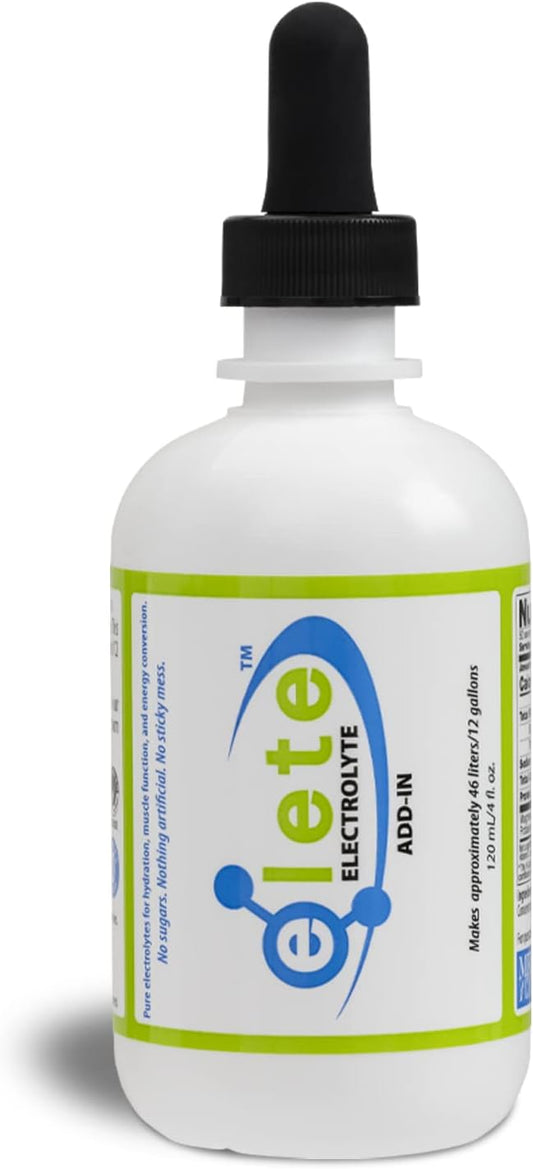 Elete Citrilyte Electrolyte Add-in Drops for Hydration | Sodium, Magnesium, Potassium, Trace Minerals | Unflavored, All Natural | Leg & Muscle Cramp Relief | Transform Any Drink, 4oz