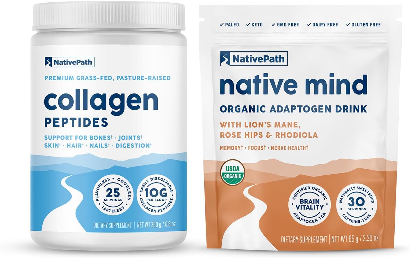 Elevate Your Health with NativePath Duo Collagen and Native Mind Formula