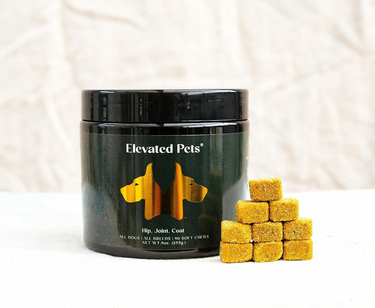 Elevated Pets Ultimate Dog Vitamin Supplement with Omega 3 Fish Oil, MSM, Glucosamine, Chondroitin, EPA/DHA, Turmeric, and Allergy Chews