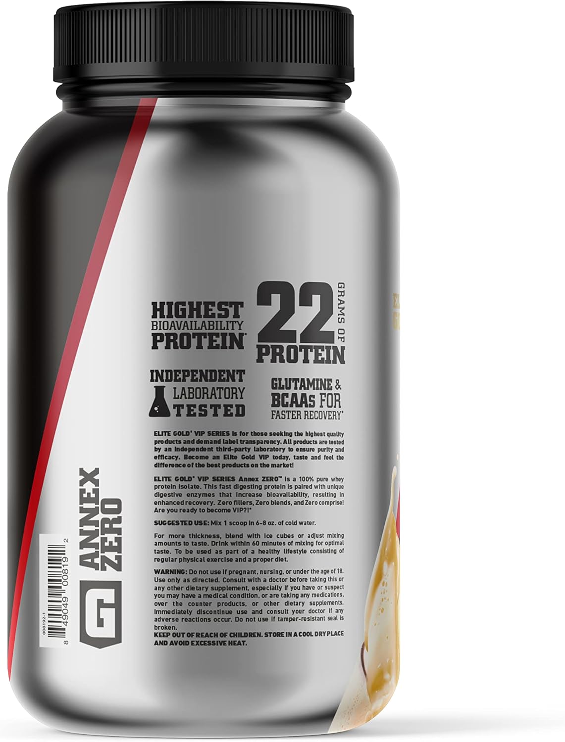 Elite Gold Vanilla Ice Cream Annex Zero Complete Nutrition 2lb