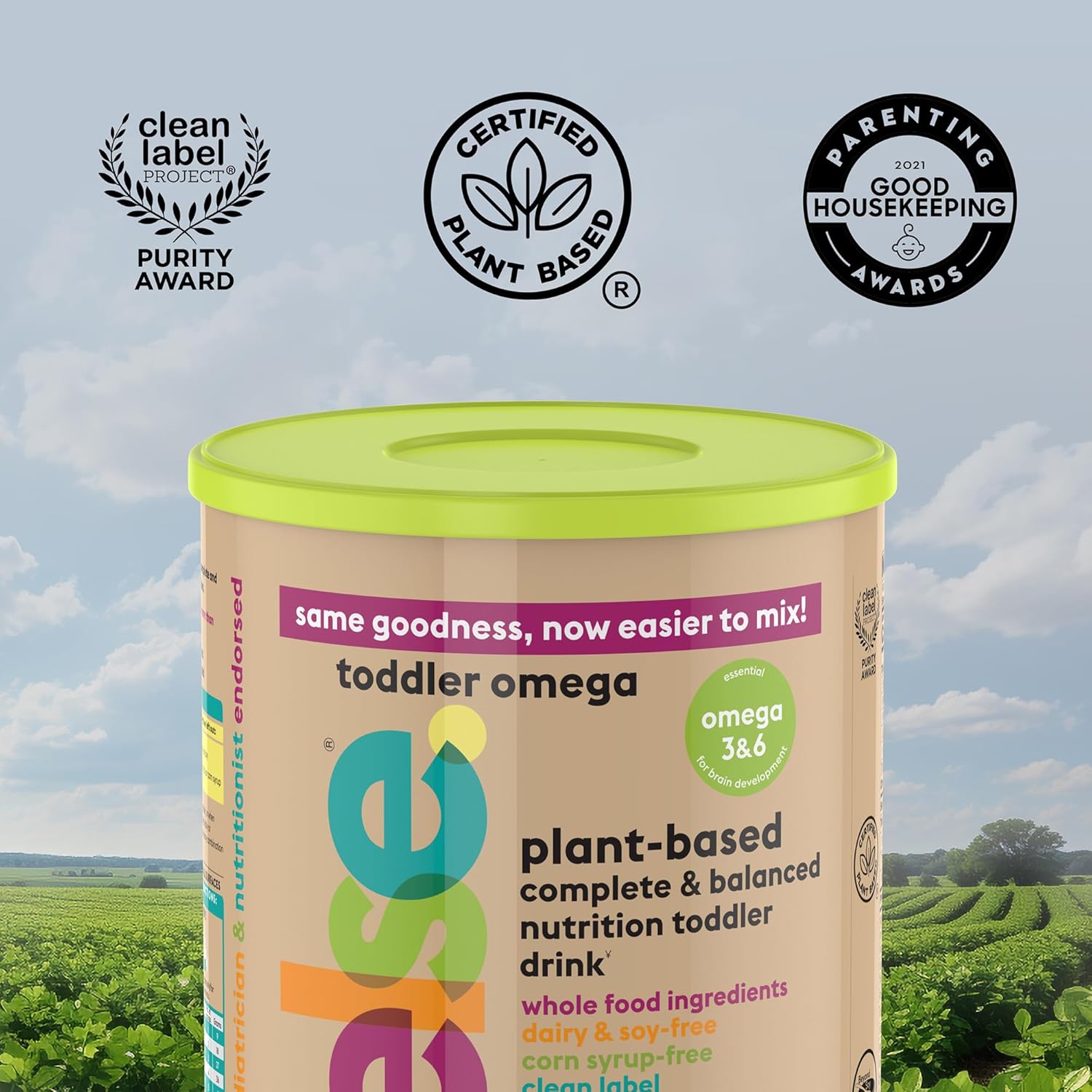 ELSE Nutrition Plant-Based Toddler Formula for Brain Development - Dairy-Free & Lactose-Free (22 oz, 1 Pack)