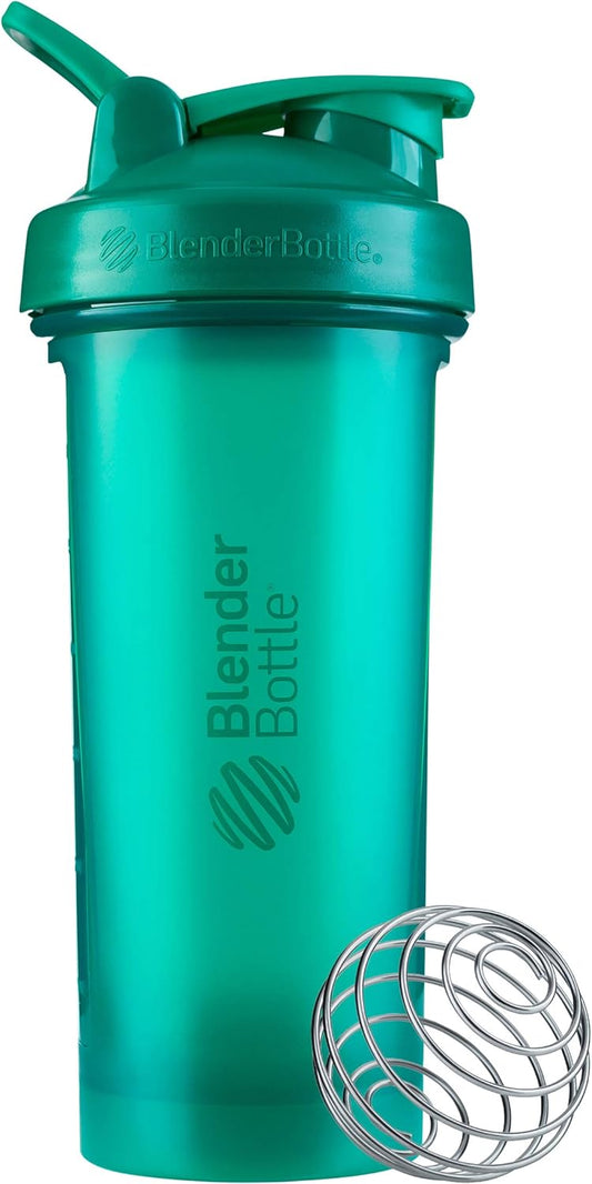 Emerald Green 28-Ounce BlenderBottle Classic V2 Shaker Bottle for Protein Shakes and Pre Workout