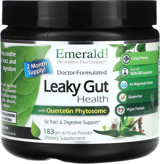 Emerald Labs Leaky Gut Health Supplement with DGL Licorice & Aloe Vera Extract - Supports Colon & Gut Health - 6.45 oz (60-Day Supply)