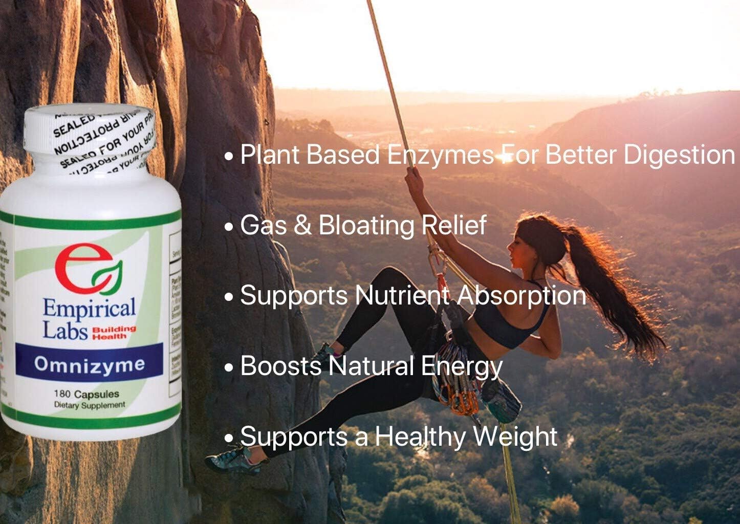 Empirical Labs Omnizyme 180 Capsules - High-Quality Enzyme Supplement for Digestive Health