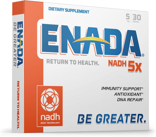 Enada NADH 5 mg - Prof Birkmayer Health Pro Supplement for Energy and Focus