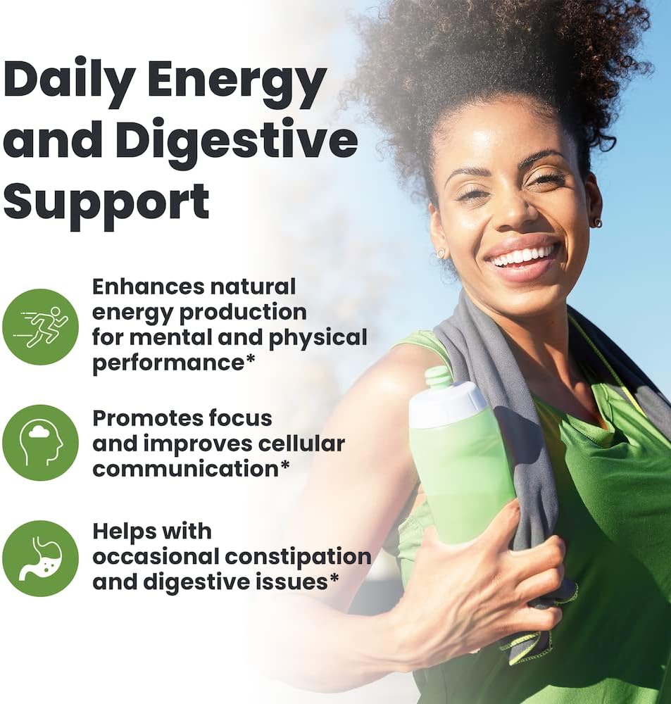 Endless Energy Probiotic Supplement with Ombre, 12 Billion CFU for Energy, Memory, Focus & Gut Health, Shelf-Stable - 30 Servings