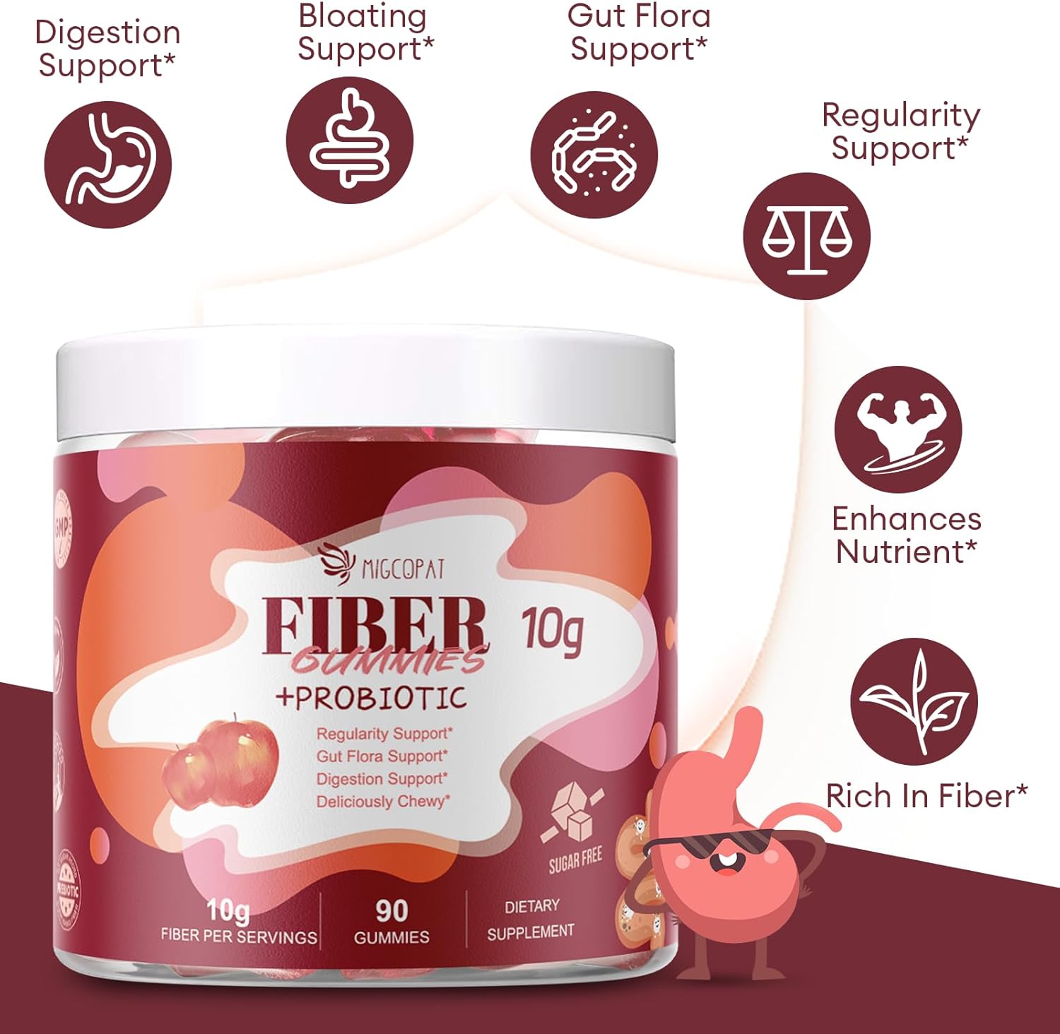 Endocrine Support Bundle: Migcopat Fiber Gummies and Liquid Drops