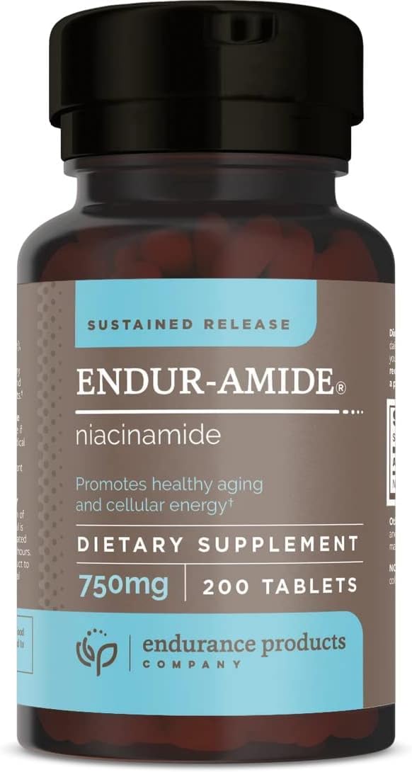 ENDUR-Amide 750mg Tablets - Nicotinamide & Niacinamide for Endurance Support