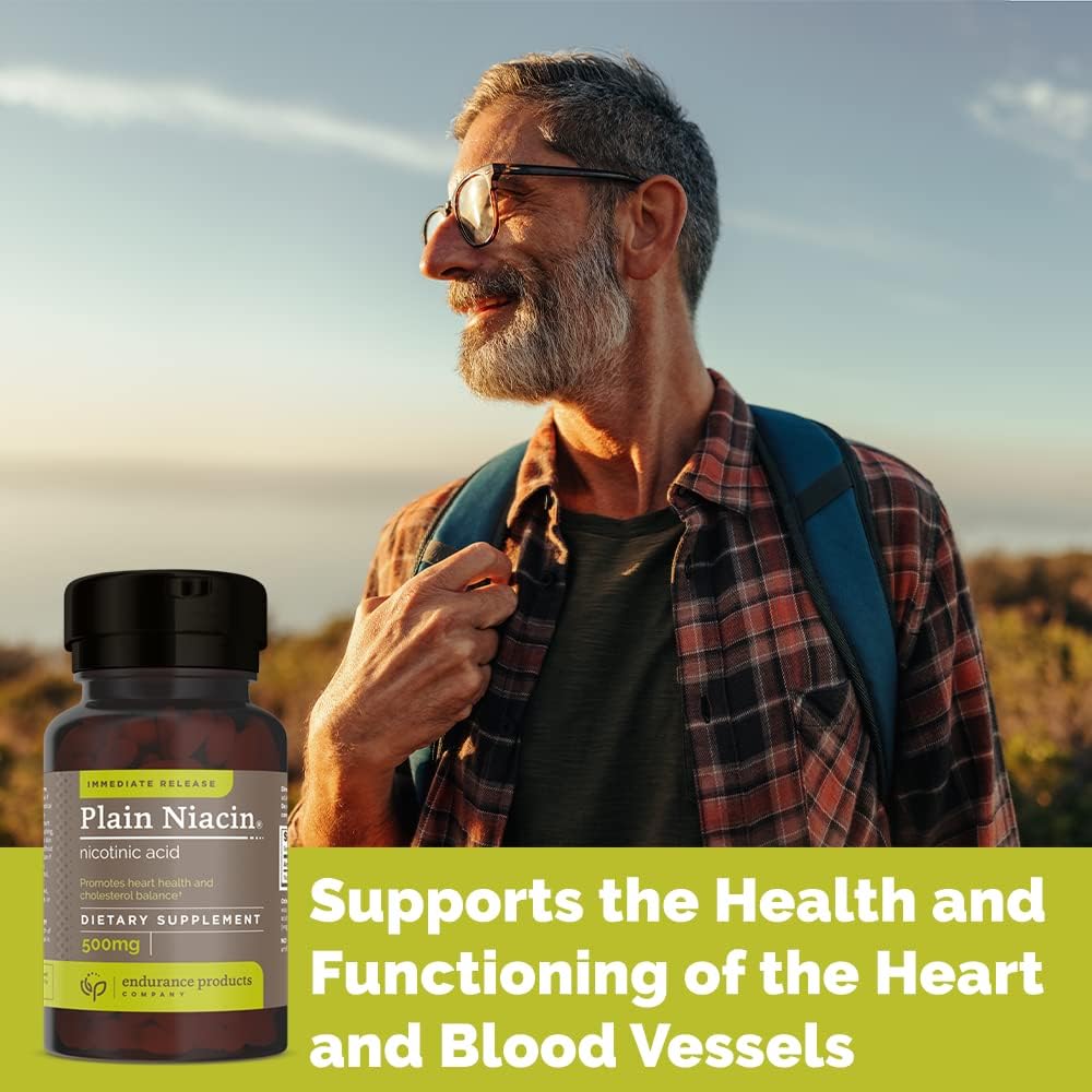 Endurance Products EPC Company NAD+ Niacinamide B3 500mg Immediate Release Vitamin B-3 - 200 Tablets