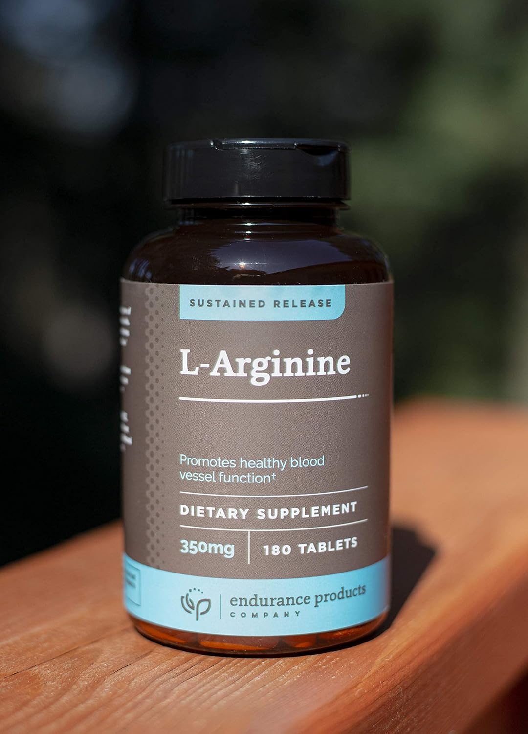 Endurance Products L-Arginine 350mg Sustained Release Tablets for Optimal Nitric Oxide Production - 180 Count