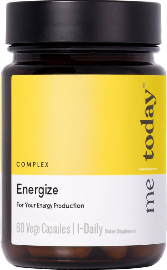 Energise Supplement with High Strength B Vitamins, Vitamin C, Ashwagandha, and Zinc - 60 Capsules, Vegan Formula