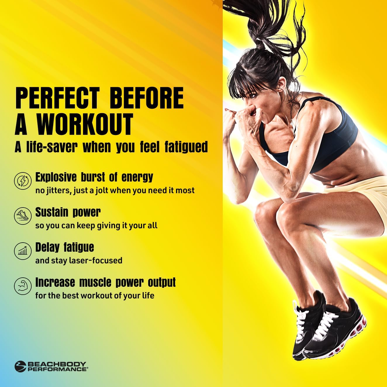 Energize Pre Workout Powder - Beta-Alanine, Quercetin & Low-Dose Caffeine Formula - Lemon Flavored - 40 Servings