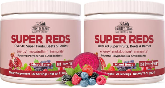 Energizing Polyphenol Superfood with Over 40 Fruits and Berries for Energy and Circulation - 40 Servings