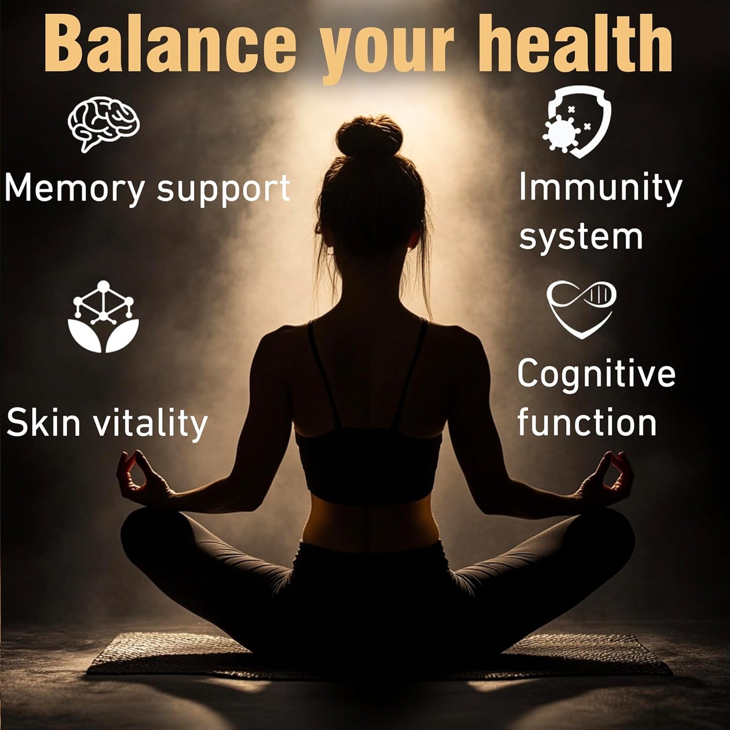 Energy and Immune Support Shilajit Gummies with Magnesium, Lion’s Mane, Rhodiola, Grape Seed - 60 Ct