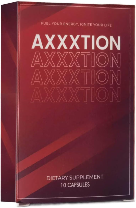 Energy and Vitality Boost with AXXXTION Nutrition – Natural Extracts, Introductory Offer (10 Pack)