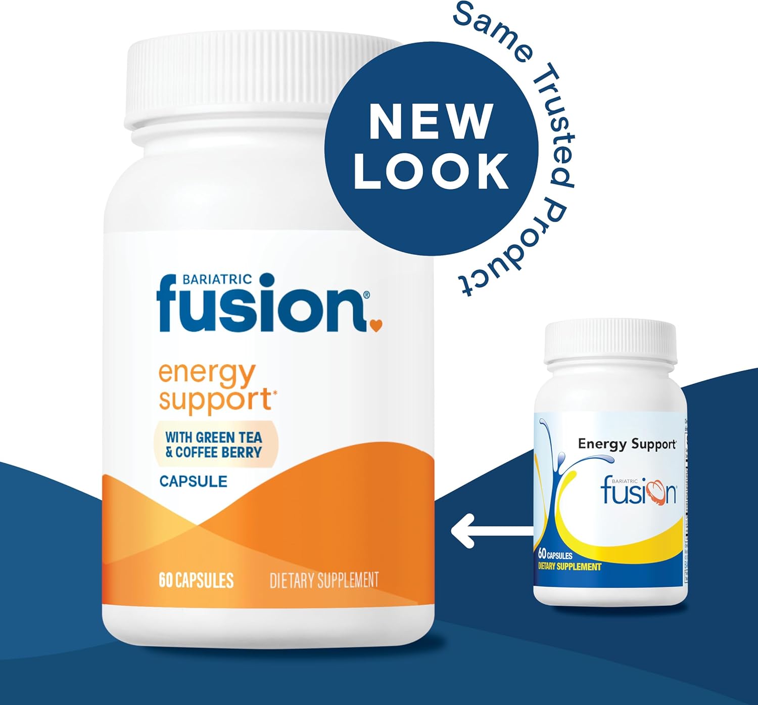 Energy-Boosting Bariatric Fusion B-Complex Vitamins with Caffeine - Vegan Capsules for Men and Women - Gluten, Dairy, Soy Free - Non-GMO - 60 Count