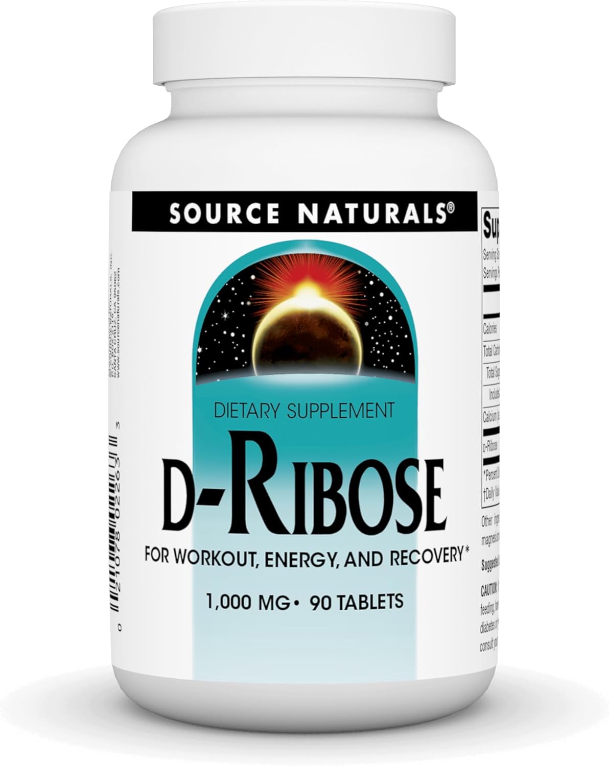Energy-Boosting D-Ribose Tablets for Workout Recovery - 90 Count