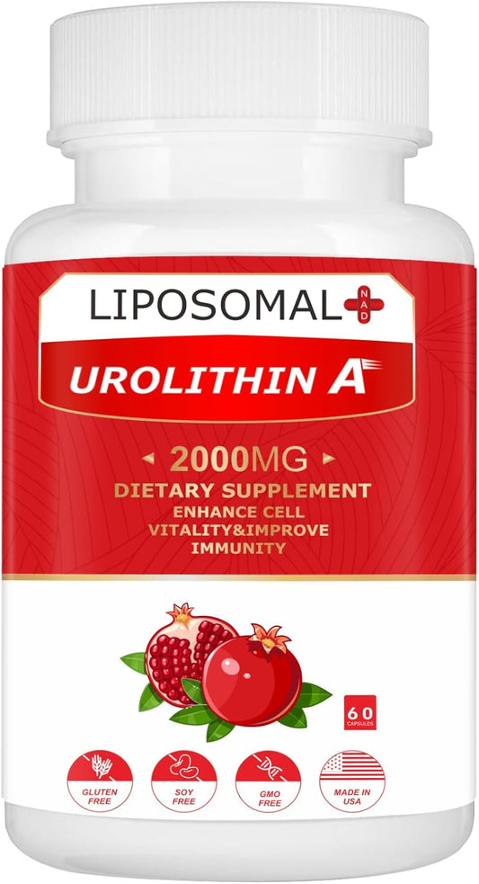 Energy-Boosting Liposomal Urolithin A Supplement 2000MG 60 Capsules by VITACRLLYNMN
