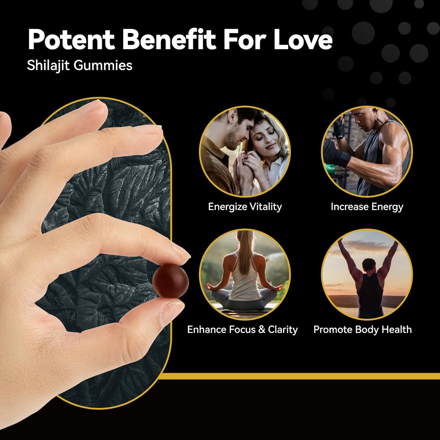 Energy-Boosting NAD & Shilajit Gummies Bundle for Metabolism, Immunity & Stamina - Supports Healthy Aging