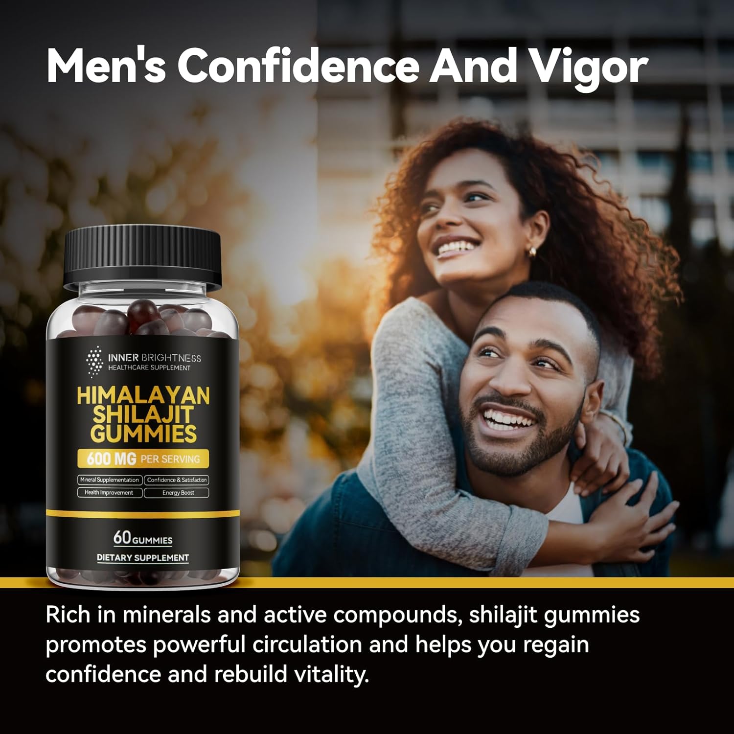 Energy-Boosting NAD & Shilajit Gummies Bundle for Metabolism, Immunity & Stamina - Supports Healthy Aging