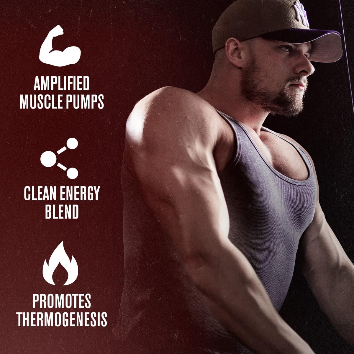 Energy-Boosting Pre Workout Supplement for Sharp Focus & Strength Gains - Nitric Oxide Booster & Powder - 30 Servings, Black Cherry Flavor