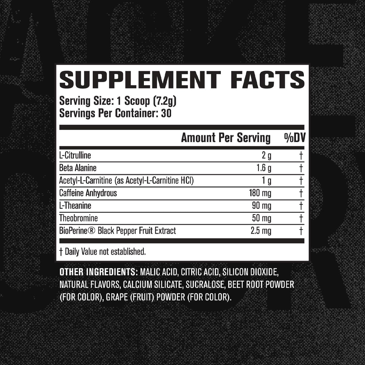 Energy-Boosting Pre Workout Supplement for Sharp Focus & Strength Gains - Nitric Oxide Booster & Powder - 30 Servings, Black Cherry Flavor