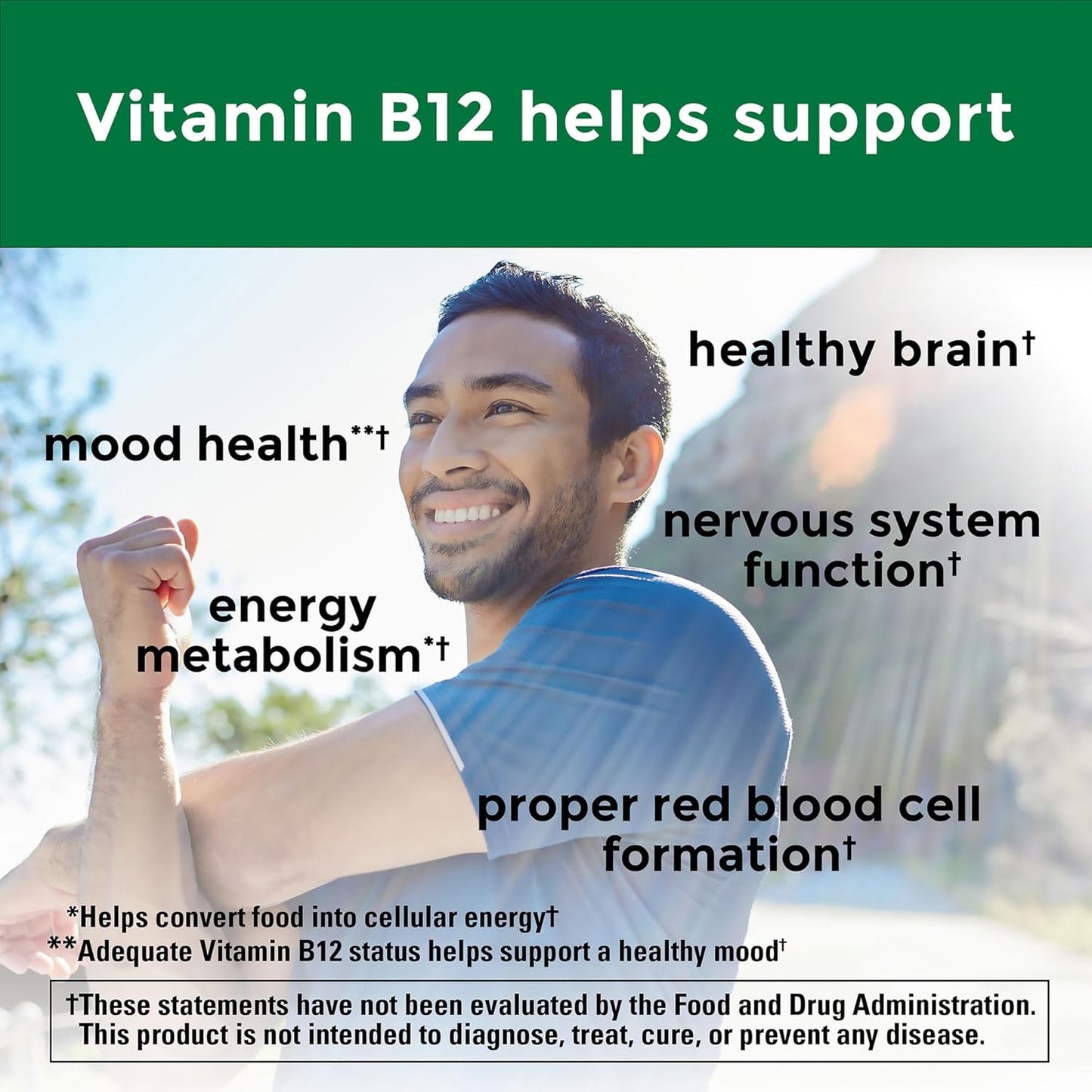 Energy Metabolism Support: Nature Made Vitamin B12 500 mcg, 200 Tablets