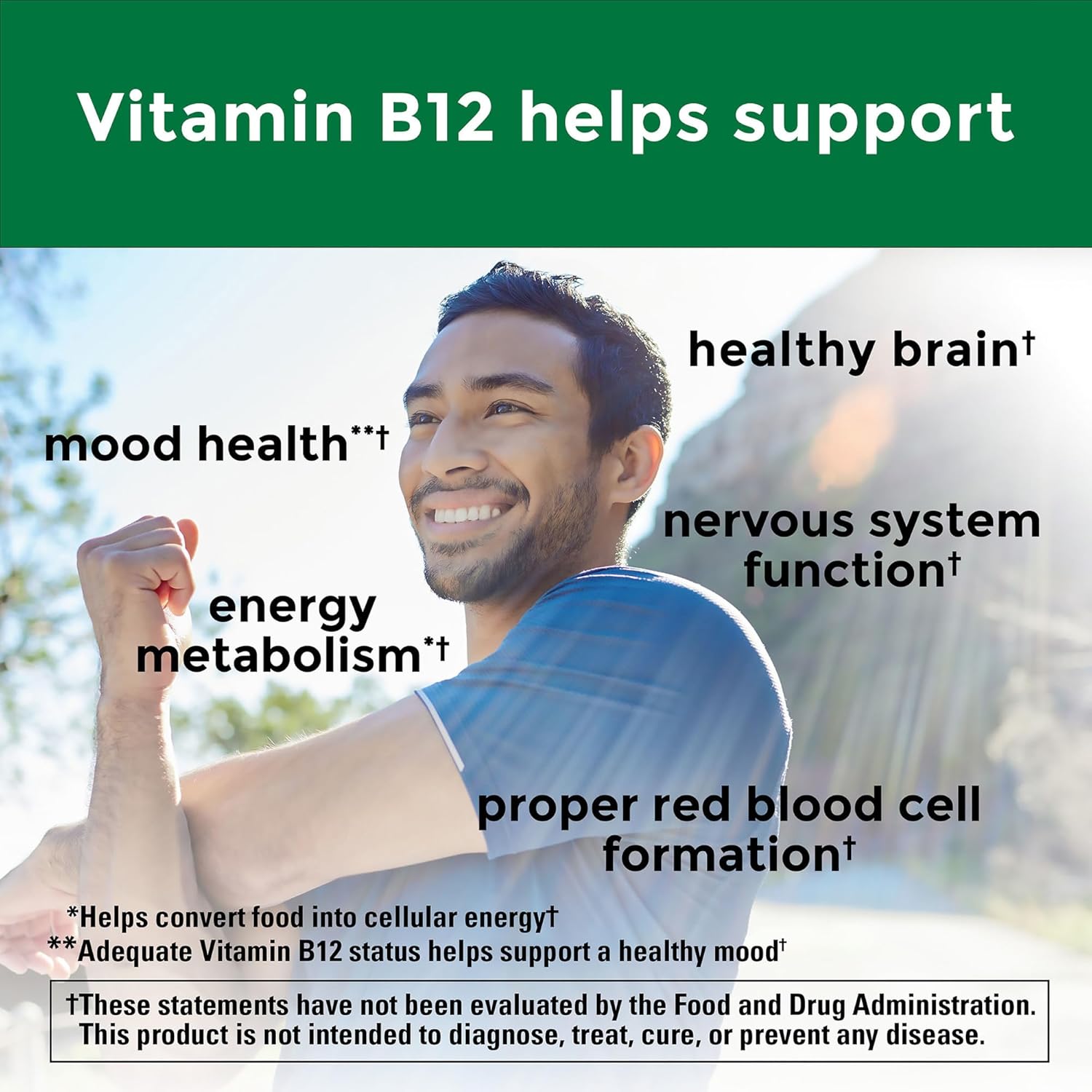 Energy Metabolism Support: Nature Made Vitamin B12 500 mcg, 200 Tablets