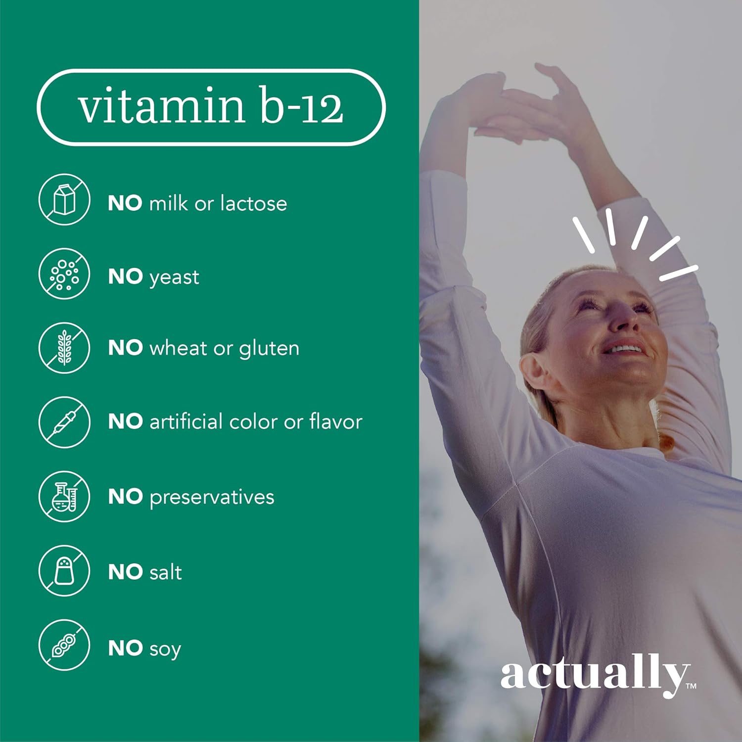 Energy Metabolism Support: Vitamin B12 1000mcg Tablets - 200 Day Supply with 200 Count