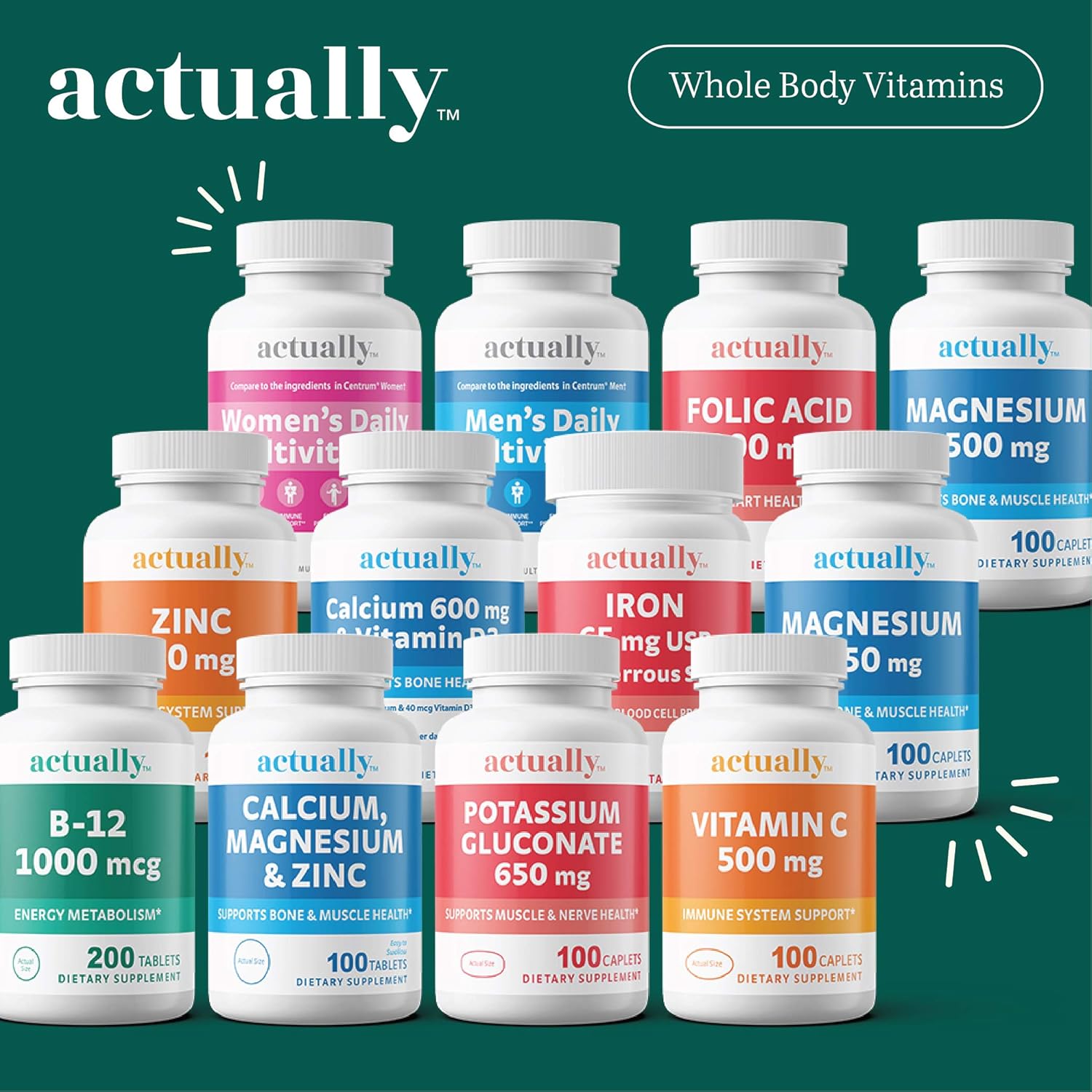 Energy Metabolism Support: Vitamin B12 1000mcg Tablets - 200 Day Supply with 200 Count