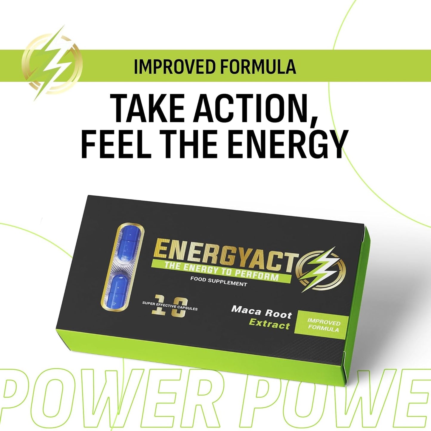 ENERGYACT Blended Sports Nutrition Bars - Fuel Your Endurance and Energy Levels (10 Pack)