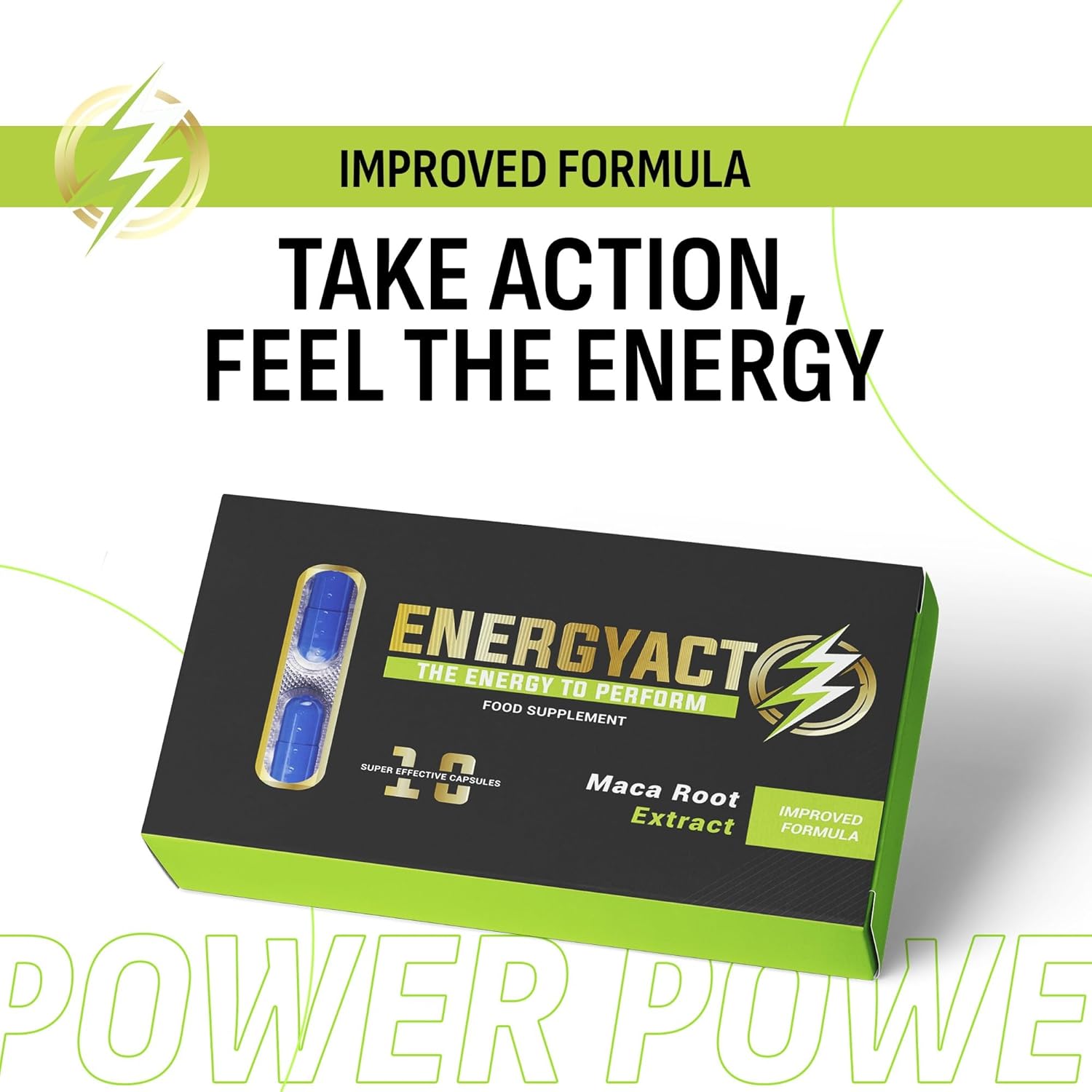 ENERGYACT Blended Sports Nutrition Bars - Fuel Your Endurance and Energy Levels (10 Pack)