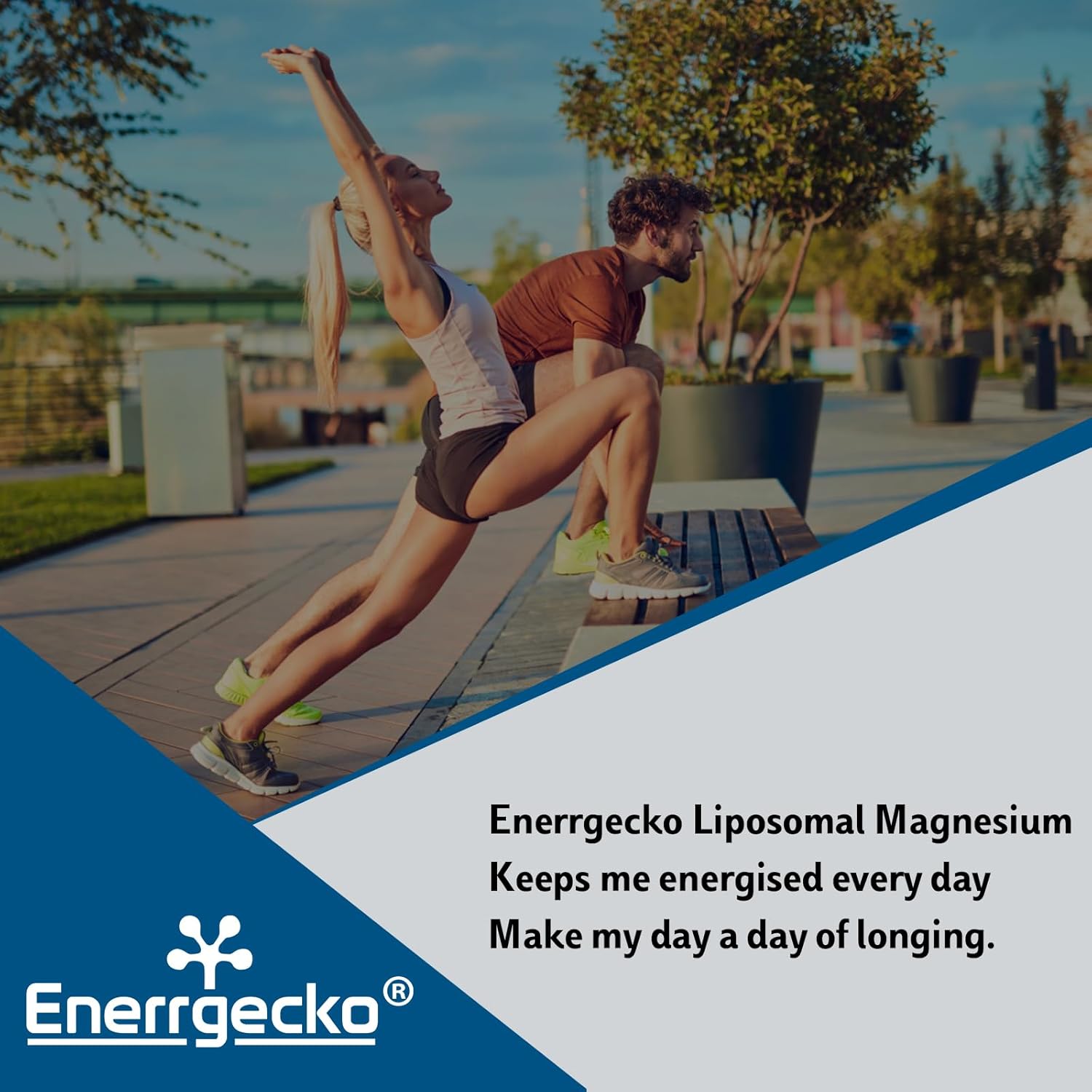 Enerrgecko Liposomal Magnesium Softgels 2000mg with Vitamin D3 & K2 for Brain, Bone Health, and Muscle Relaxation - Non-GMO, Gluten-Free 60 Softgels