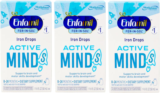 Enfamil Fer-In-Sol Iron Supplement Drops - 1.66 oz, 3 Pack