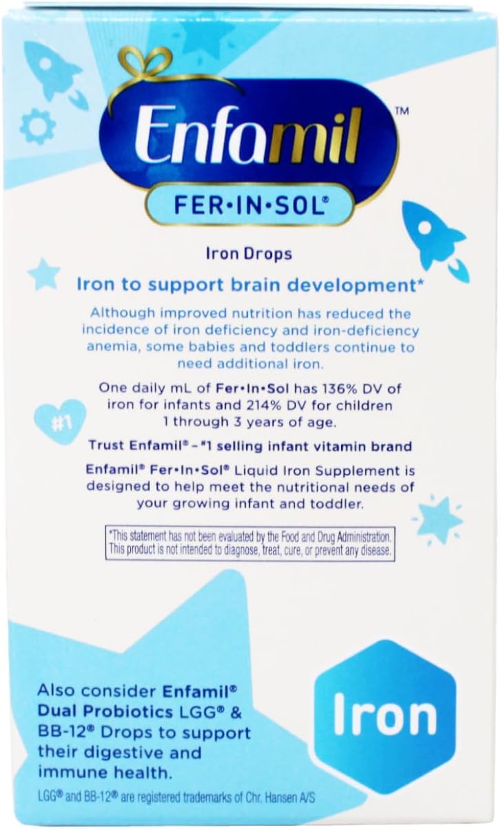 Enfamil Fer-In-Sol Iron Supplement Drops - 1.66 oz, 3 Pack