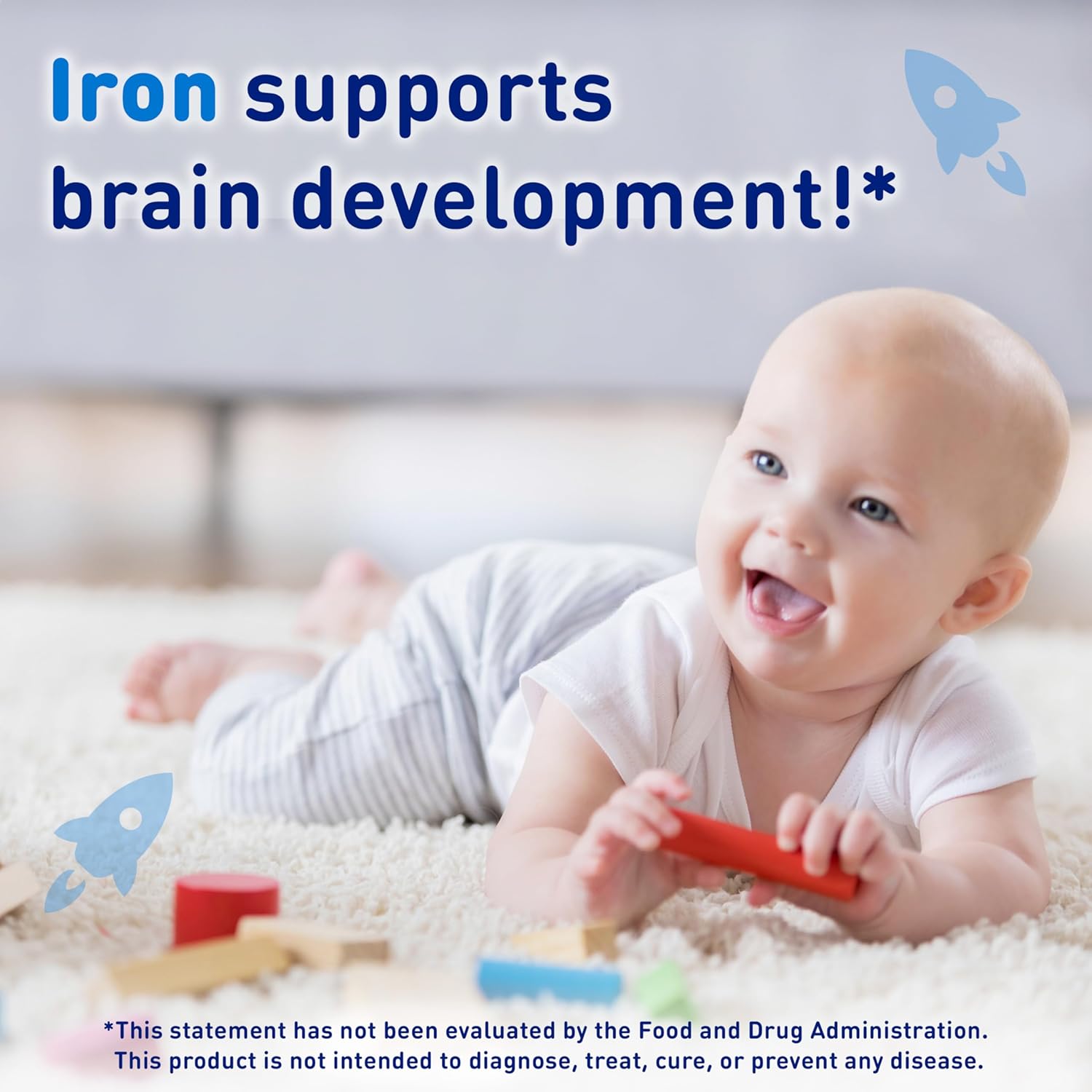 Enfamil Fer-in-Sol Iron Supplement Drops - Brain Development Support for Infants & Toddlers - 50 mL Dropper Bottle (2 Pack)