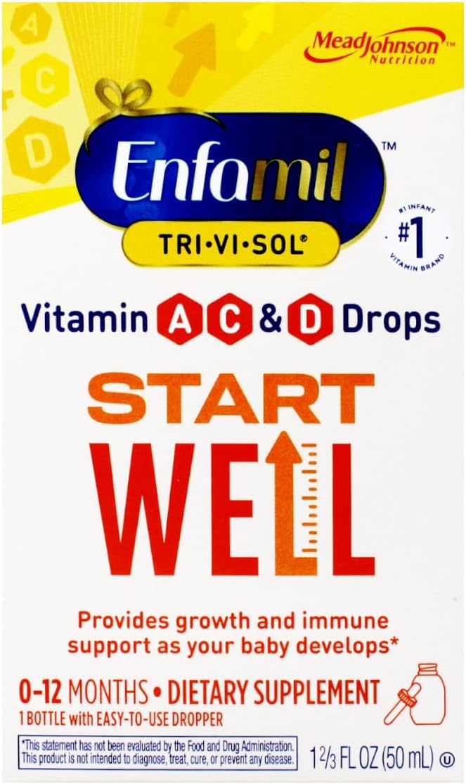 Enfamil Tri-Vi-Sol Infant Supplement Drops with Vitamins A, D, & C - 50 mL