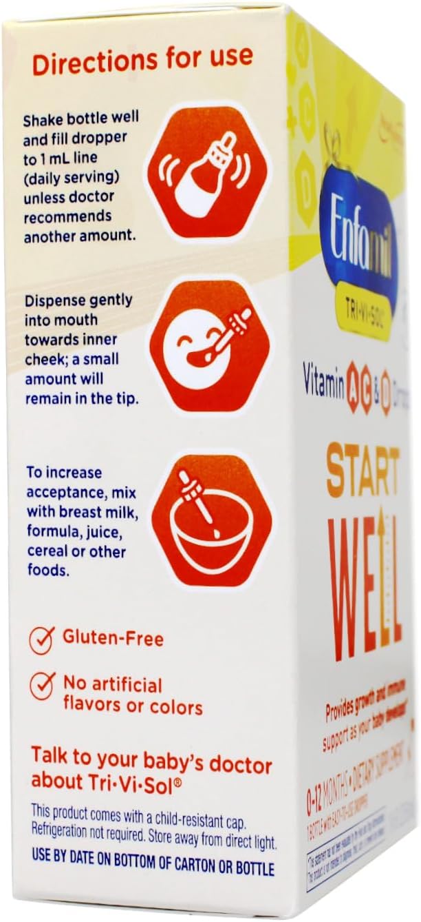 Enfamil Tri-Vi-Sol Infant Supplement Drops with Vitamins A, D, & C - 50 mL