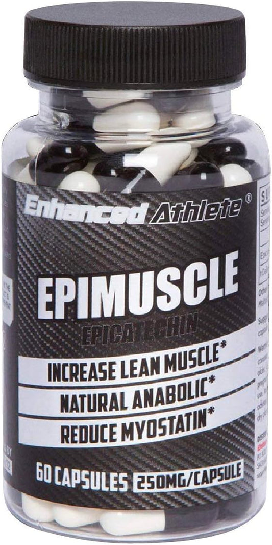 Enhanced Athlete Epimuscle: Natural Anabolic for Lean Mass Gain - 250mg Pure Epicatechin - 60 Capsules