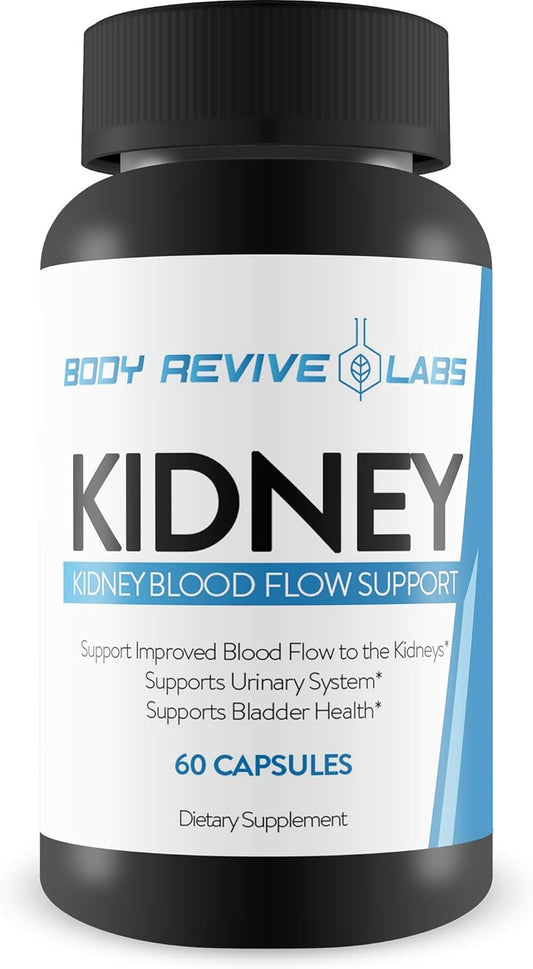 Enhanced Kidney Function with Improved Blood Flow Support for Overall Health and Cleansing