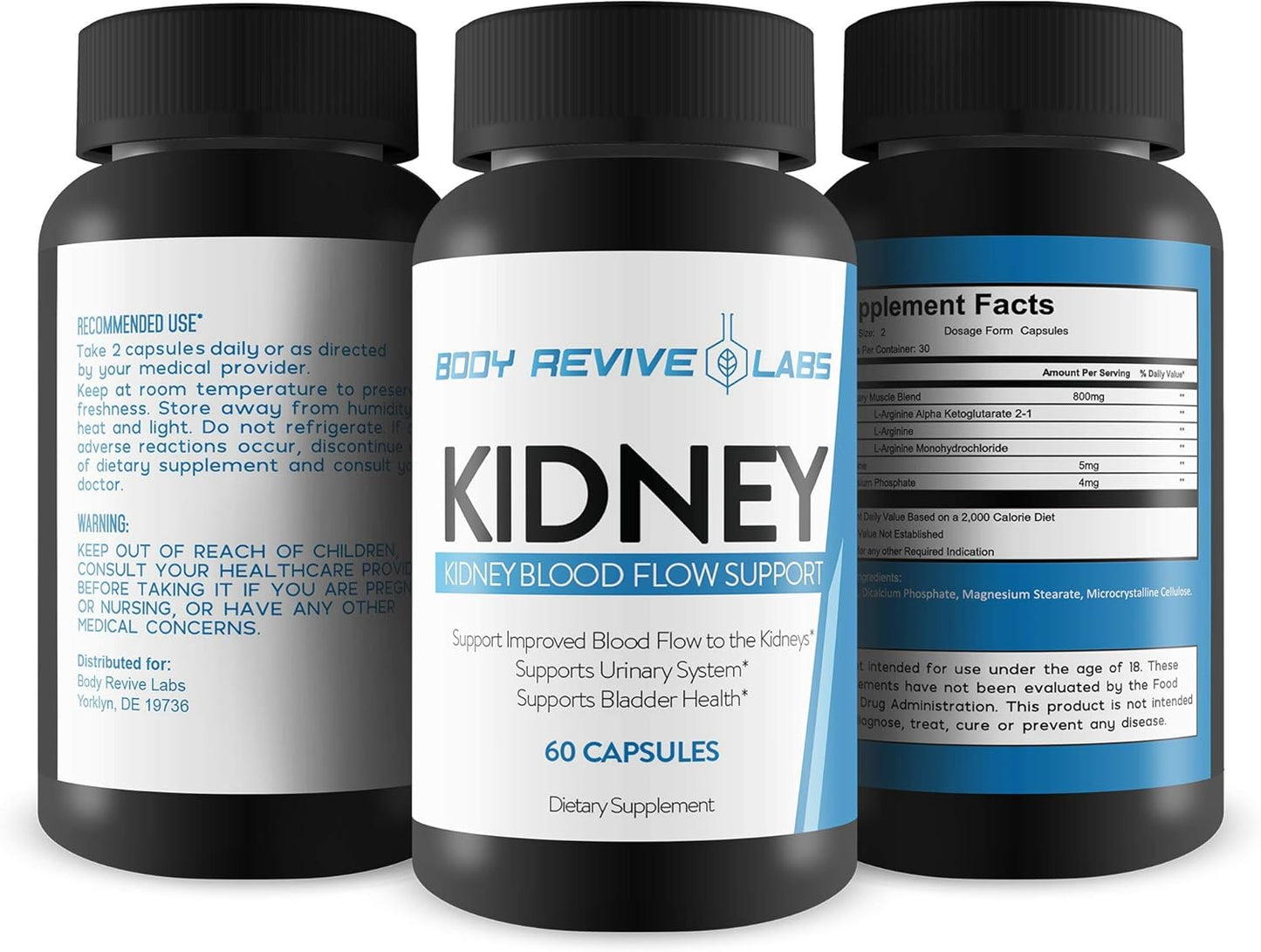 Enhanced Kidney Function with Improved Blood Flow Support for Overall Health and Cleansing