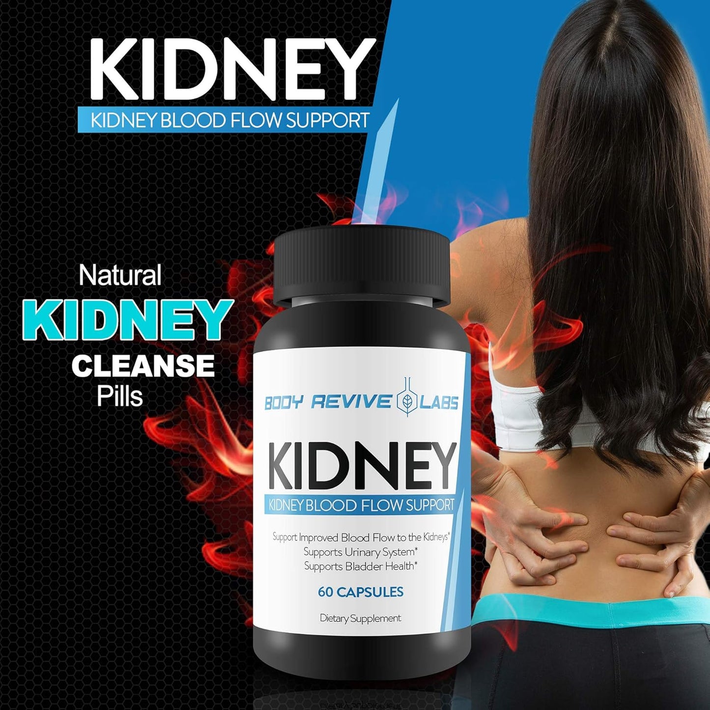 Enhanced Kidney Function with Improved Blood Flow Support for Overall Health and Cleansing